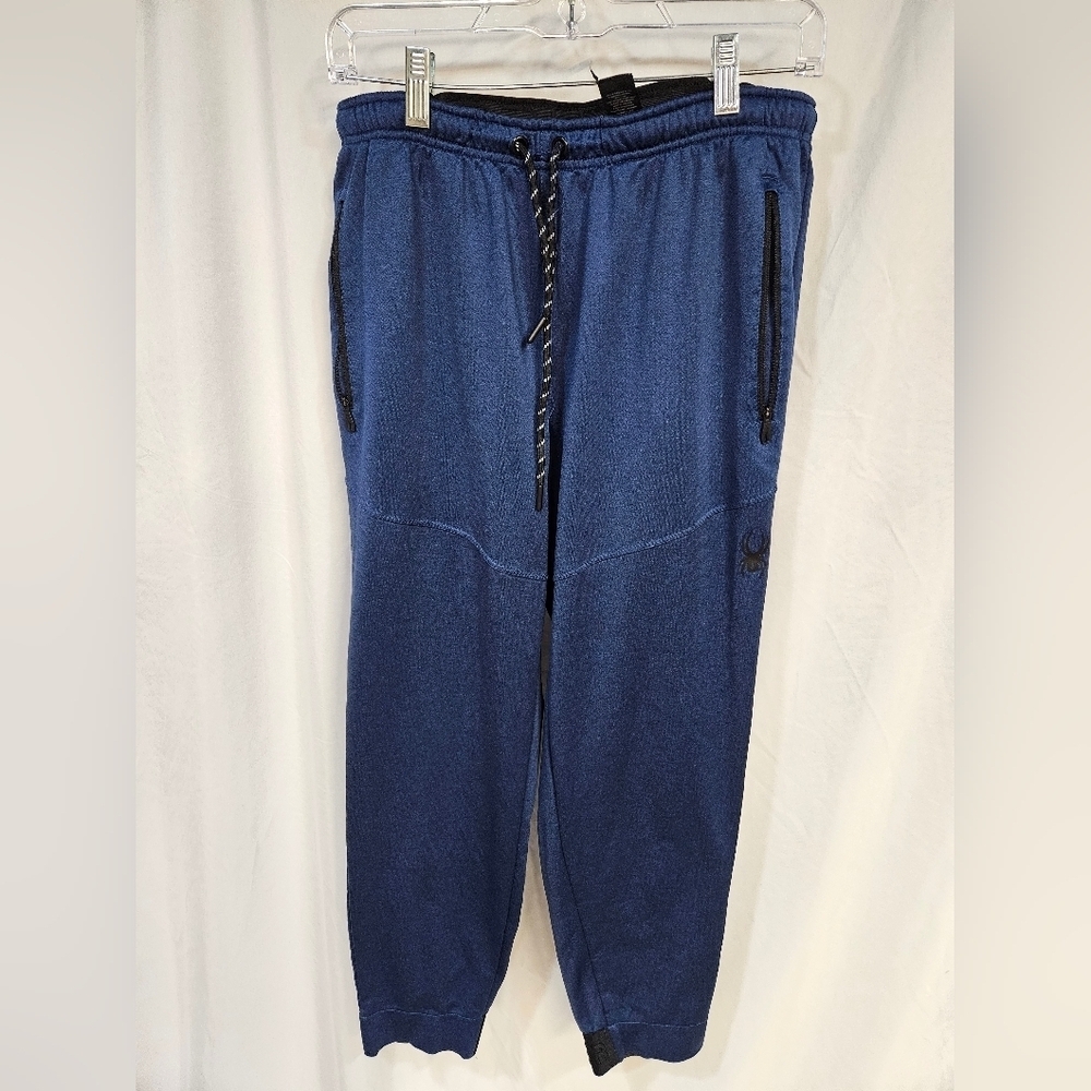 Spyder ProWeb Jogger Sweatpants Mens Med Blue Active Tech Fighter MMA Training